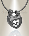 Black Plated Bound with Love Memorial Jewelry