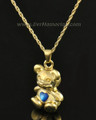 14k Gold Baby Blue Bear Jewelry