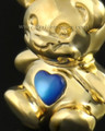 14k Gold Baby Blue Bear Jewelry
