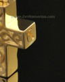 14k Gold Carved Cross Urn Jewelry