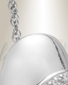 14k White Gold Thankful Heart Memorial Pendant