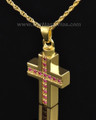 Gold Plated Spiritual Cross Memorial Locket