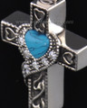 Sterling Silver Loving Cross Memorial Locket