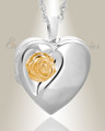 Sterling Silver Heart In Bloom Keepsake-Locket