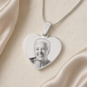 Heart Photo Engraved Stainless Keepsake