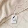 Rectangle Photo Engraved Stainless Keepsake