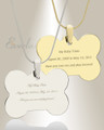 Bone Photo Engraved Silver Pet Keepsake