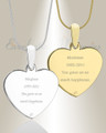 Heart Photo Engraved Gold Plated over Stainless Pet Keepsake