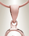 Rose Gold "B" Initial Cremation Jewelry
