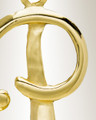 Gold "P" Initial Cremation Jewelry