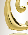 Gold "Q" Initial Cremation Jewelry