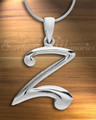 Silver "Z" Initial Cremation Jewelry