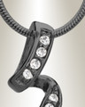 Black Plated Dazzle Cremation Jewelry