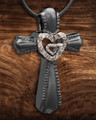 Black Always Cross Cremation Jewelry