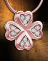 Rose Gold Clovers Cremation Jewelry