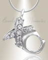 Silver XO Cremation Jewelry