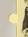 Large Puzzle Piece Photo Engraved Gold Plated Keepsake
