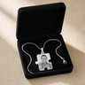 Large Puzzle Piece Photo Engraved Silver Keepsake