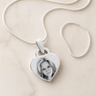 Small Heart Picture Engraved Stainless Keepsake