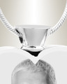 Heart Stainless Steel Picture Engraved Ash Pendant