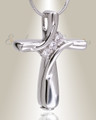 Sterling Silver Stylish Cross Memorial Jewelry