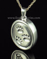 Sterling Silver Remember Me Oval Ash Pendant
