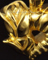 14k Gold Flower Heart Cremation Charm