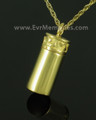Gold Plated Hearts Cylinder Ash Pendant
