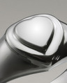 Women's Silver Forever Love Heart Cremation Ring