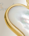 14K Gold Dewy Heart Urn Keepsake