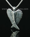 Antique Sterling Silver Angelic Memorial Locket