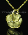 Gold Plated Clover Cremation Charm