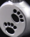 Stainless Steel Dirty Paws Round Remembrance Jewelry