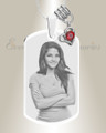 Large Photo January Dog Tag Stainless Engraved