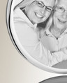 Round March Photo Engraved Stainless Keepsake