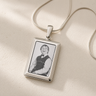 Stainless Steel Portrait Photo Rectangle Pendant