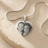 Stainless Steel Breezy Heart Photo Pendant
