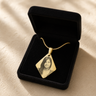 Gold Plated over Stainless Steel Fly Me A Kite Photo Pendant