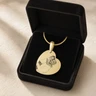 Gold Plated over Stainless Steel Heartfelt Photo Pendant