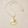 Gold Plated over Stainless Steel Heartfelt Photo Pendant