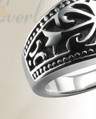 Silver Ladies Majesty Memorial Ring