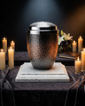 Silver Dappled Cremation Urn
