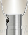Stainless Carved Cylinder Cremation Jewelry