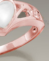 Women's 14K Rose Gold Mother of Pearl Cremation Ring