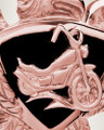 14K Rose Gold Night Rider Funeral Jewelry