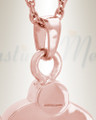 14K Rose Gold Hockey Player Cremation Locket