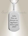 Dog Tag Sterling Silver Fingerprint Necklace