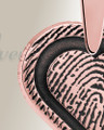 Rose Gold Plated Classic Heart Fingerprint Necklace
