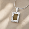 Silver Setting Sun Ash Resin Jewelry