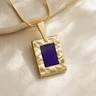 Gold Purple Passion Ash Resin Jewelry